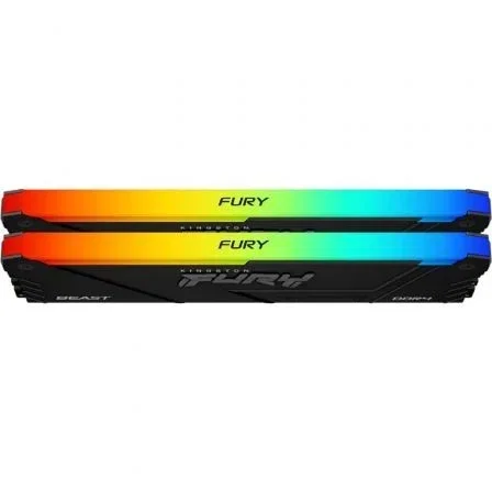 Kingston FURY Beast RGB KF432C16BB12AK2/32 Memoria RAM 32 GB Kit (2 x 16 GB) DDR4 3200 MHz CL16 DIMM Intel XMP AMD Ryzen